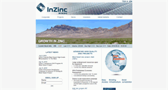 Desktop Screenshot of inzincmining.com